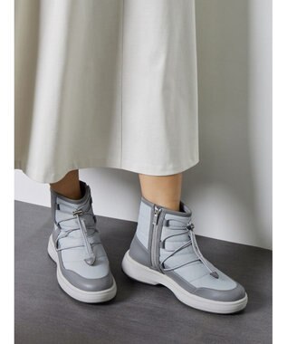 ASICS WALKING ペダラ レディース ショートブーツ GORE-TEX防水 2E グレー系