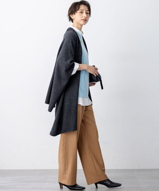 23区 カシミヤブレンド マルチ ケープ グレー系