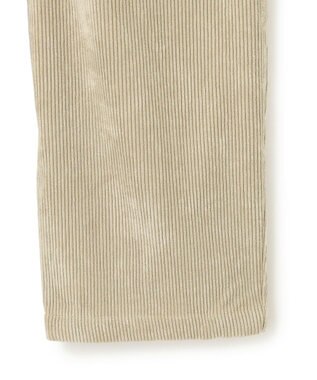 UNFILO MENS 【男女兼用】リラックス コーデュロイ ギャザーパンツ ベージュ