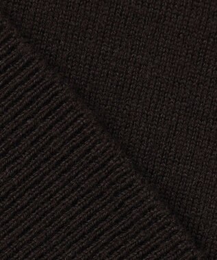 23区 S 【洗える】セミウーステッドウール パフスリーブ ニット ダークブラウン系