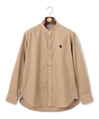 J.PRESS MEN 【大人気バックブル】バンドカラー オックスフォードガーメントダイシャツ ベージュ系