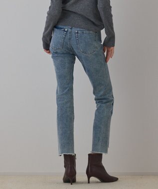 GRACE CONTINENTAL ラインスリムデニムパンツ ブルー