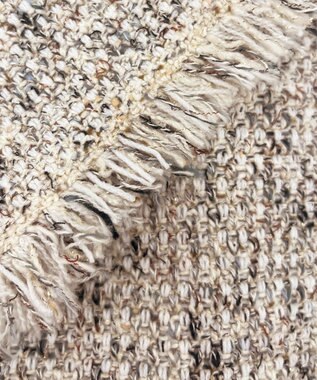 23区 S 【見上愛さん着用/GLOW11月号掲載】ツイード ニット ジャケット アイボリーミックス