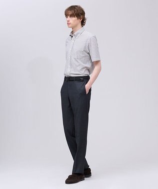 J.PRESS MEN 【吸水速乾 / 抗菌防臭 / 遮熱 / 防シワ】【J.PRESS OXFORD JERSEY】カノコインレイ半袖 シャツ / B.D. グレー系1