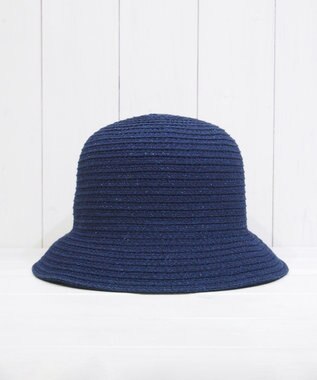 石田製帽 インディゴコットンブレード　バケットハット ネイビー