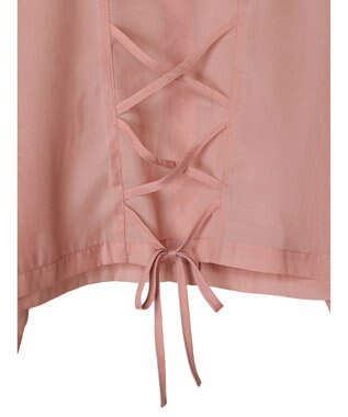 Green Parks ＥＧＯＩＳＴ　５分袖短丈シアーシャツ Pink