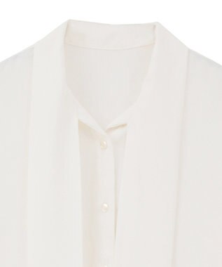 AMERICAN HOLIC 【イージーケア】ナロータイブラウス Off White
