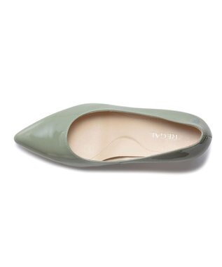 REGAL FOOT COMMUNITY 【リーガルレディース】F24R ポインテッドトウパンプス パンプス ライトグリーンエナメル
