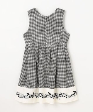 ANY KIDS モノトーン音符ジャンパースカート 千鳥