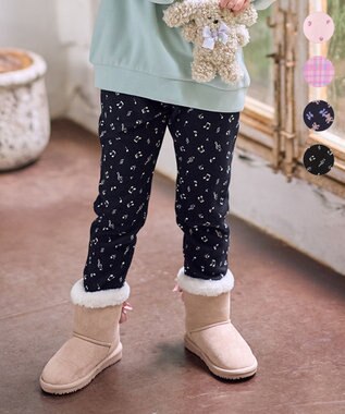 ANY KIDS 7days 裏シャギー 総柄ガーリーパンツ