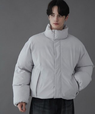 WEGO 【ユニセックス着用ITEM】ショートパデッドブルゾン ライトグレー