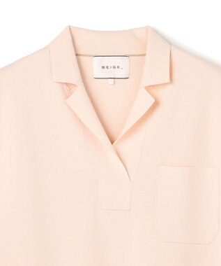 BEIGE， NADIA / ストレッチ スキッパーニット Pink