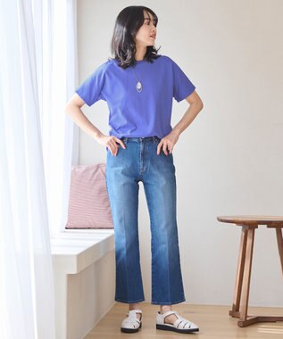 ANY L 【UVケア/接触冷感】プレミアムベーシック半袖Ｔシャツ ブルー