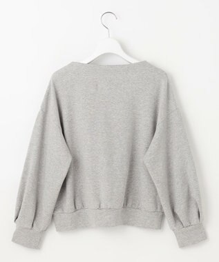 Feroux キーネック ダンボール トップス ライトグレー系