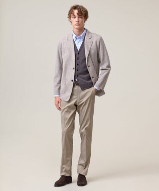 J.PRESS MEN 【KANEMASA JERSEY】ツイステッドスムース カットジャケット ブラウン系