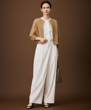自由区 【SHIHOさん着用・機能性抜群・旬シルエット】ファンクショナルブロード カーブパンツ オフ