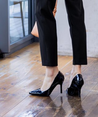 Tiaclasse 【洗える】テーパードパンツ ブラック