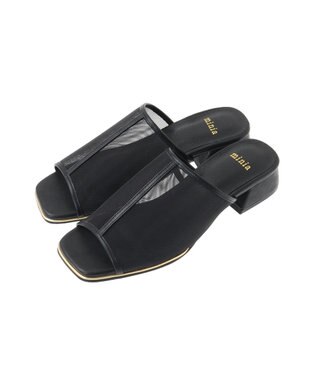 Green Parks ・ｍｉｎｉａ　チュールサンダル Black