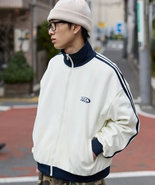 WEGO ライントラックジャケット オフホワイト