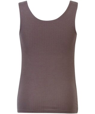 Wing カップ付きタンクトップ 綿混素材(身生地) ラク きれいなバストシルエット 【シンクロブラトップ リブタイプ】 ノースリーブ ブラトップ ET1172 ウイング／ワコール ブラウン