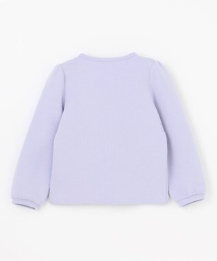 ANY KIDS スナップボタン リボンカーディガン サックスブルー