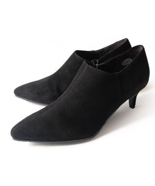 Pointer 日本製 ポインテッドトゥブーティ ブラック(スエード)