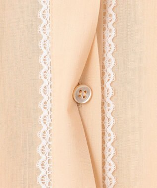 BEIGE， PAULINE / リネンヴィスコースレースブラウス Peach