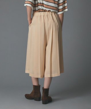 GRACE CONTINENTAL プリーツキュロットパンツ ベージュ