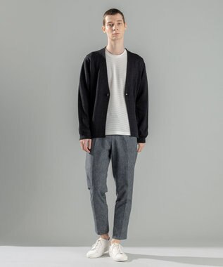 JOSEPH HOMME 【洗える/和紙使用】ウォッシャブルペーパー　カーディガン ブラック系