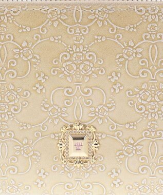 ANNA SUI ルーミー ラウンドファスナー長財布 ゴールド