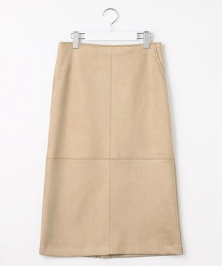 J.PRESS LADIES S スエードダンボール スカート ベージュ系