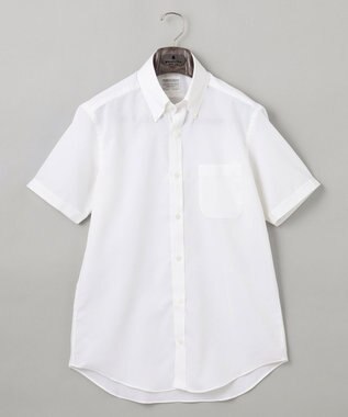GOTAIRIKU 春夏向け【形態安定】SUMMERPREMIUMPLEATS_ボタンダウンカラー 半袖ドレスシャツ(25年モデル) ホワイト系