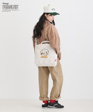 ROOTOTE 8467【ルートート】スヌーピー IP.ミディアム.2way.ピーナッツ-0X 01：オートミール