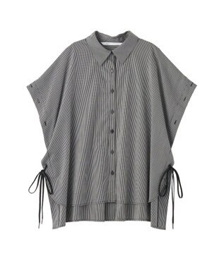 YECCA VECCA マルチwayオーバーシャツ Stripe