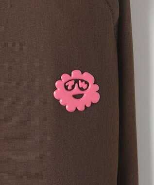 PW CIRCULUS 【ストレッチ素材】【WOMEN】セミワイド イージーパンツ ゴルフウェア レディース ダークブラウン系