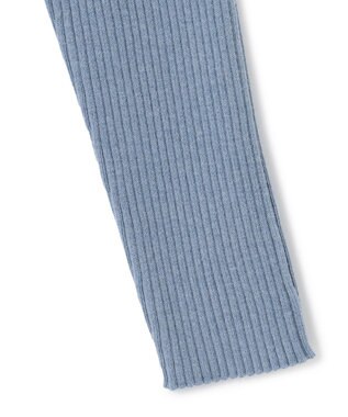 J.PRESS YORK STREET 【WOMEN】ANTI PILLING WOOL リブタートルニット サックスブルー系