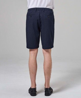 JOSEPH HOMME 【新型】トリコサッカーストレッチ ドロスト付ショートパンツ / BERMUDA ネイビー系