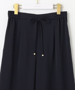 ANY SIS S 【洗える】イージードロスト ワイドパンツ ネイビー