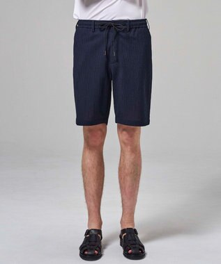 JOSEPH HOMME 【新型】トリコサッカーストレッチ ドロスト付ショートパンツ / BERMUDA ネイビー系