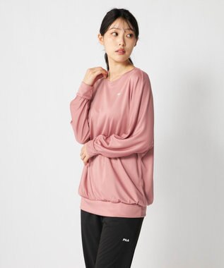 OP／FILA 【FILA】水陸両用フィットネスウェア 2点セット ダークピンク