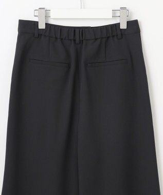 J.PRESS LADIES 【洗える】Crispyツイル クロップド パンツ ブラック系