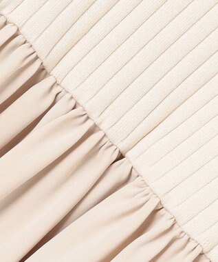 組曲 L 【組曲×setsuko sagittaire】ニットコンビドレス シャンパンベージュ系