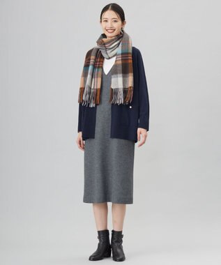 J.PRESS LADIES タートルジャージー カットソー ホワイト系