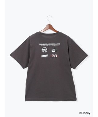 Te chichi 【Disney】MICKEY/ロゴプリントTシャツ チャコールグレー