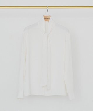 AMERICAN HOLIC 【イージーケア】ナロータイブラウス Off White