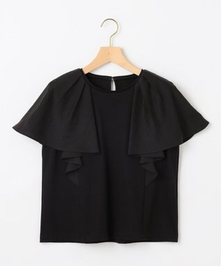 組曲 コットンポンチケープライク ブラウス ブラック系