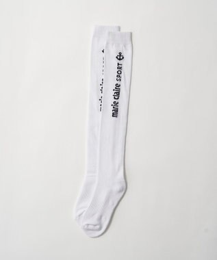 FILA GOLF／marie claire 【marie claire SPORT】ブランドロゴ入りニーハイソックス