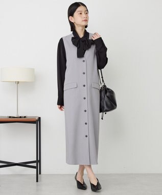 AMERICAN HOLIC 【イージーケア】ナロータイブラウス Off White