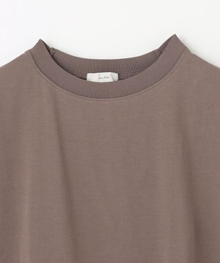 ANY ニットリブフレンチスリーブプルオーバー モカ