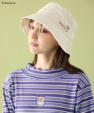 Green Parks Ｍｉｆｆｙ／刺繍バケットハット Ivory